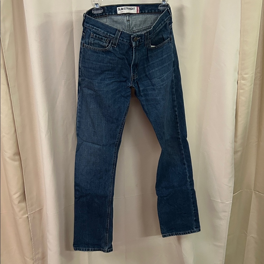 Levi's Dark Blue Slim Straight Jeans